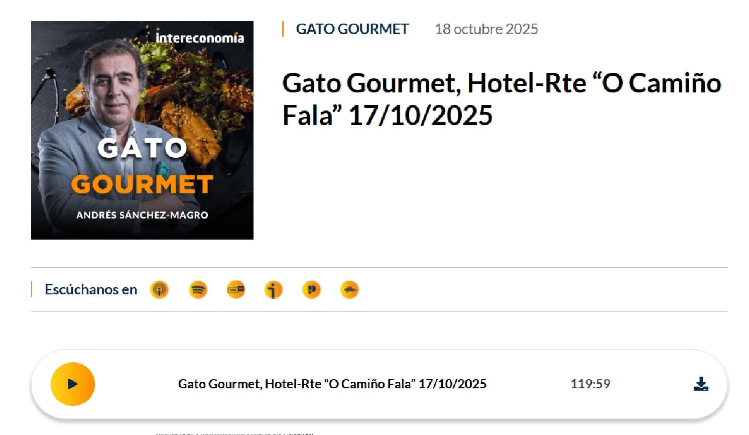 La Fundación DACER y la Galería Michels de Champourcin participan en el programa 'Gato Gourmet' de Radio Intereconomía